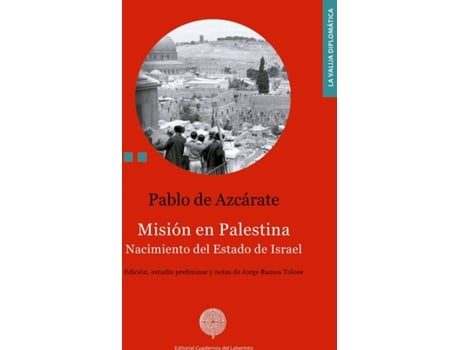 Livro Misión En Palestina de Pablo De Azcárate (Espanhol)