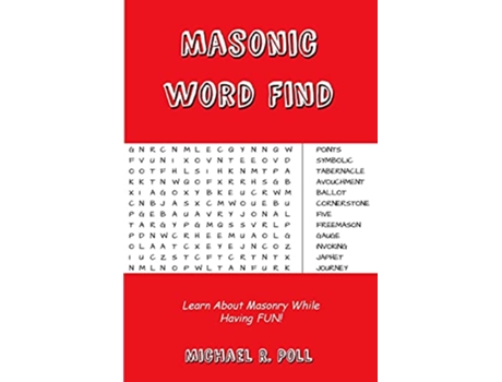 Livro Masonic Word Find de Michael R Poll (Inglês)