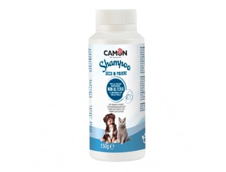 Champô Seco em Pó CAMON para Cão e Gato (Quantidade: 150 g)