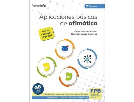 Livro Aplicaciones básicas de ofimática 2.ª edición 2021 de Ricardo Herrero Domingo, Óscar Sánchez Estella (Espanhol)