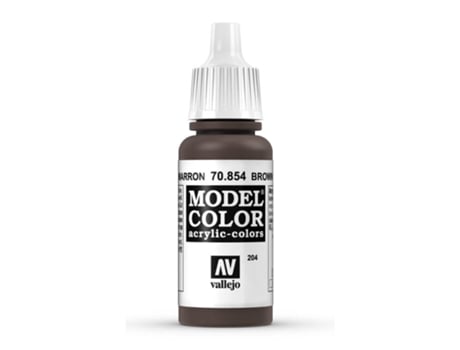 Tinta Acrílica Mate 17 Ml ACRYLICOS VALLEJO 854 Pátina Castanho