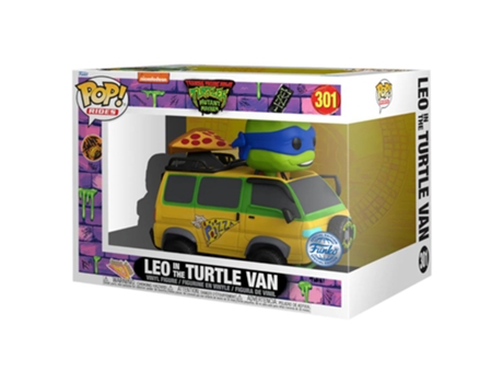 Figura Funko Tmnt Mutant Mayhem Leonardo In Turtle Van Us Exclu. Pop! Ride TEENAGE MUTANT NINJA TURTLES