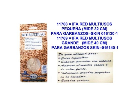 Ifa red multiusos pequeña (mide 32 cm) garbanzos skin 016130-1