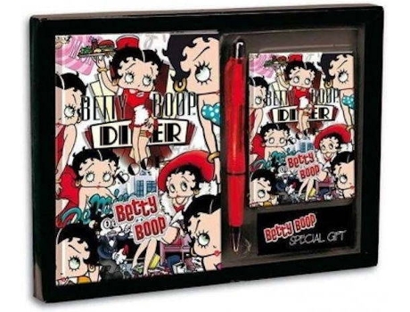 Conjunto de Bloco de Notas com Caneta  INDUSTRIAL Betty Boop