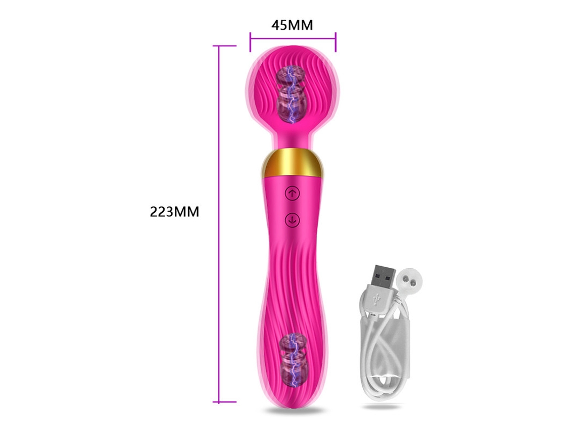 Vibrador Poderoso de 18 Frequências Estimulador de Clitóris Massageador de  Ponto gFeminino Vermelho ENZONS | Worten.pt