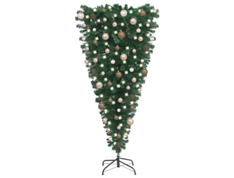 Arvore Natal Rosa Com Neve 185CM