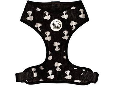 Peitoral para Cães  Mesh White Shadow Oficial Snoopy (Preto - Tamanho: M)