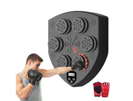 Máquina de Boxe Musical com LED e Luvas de Boxe 2 Modos 47X41X5 Cm MAGIC SELECT