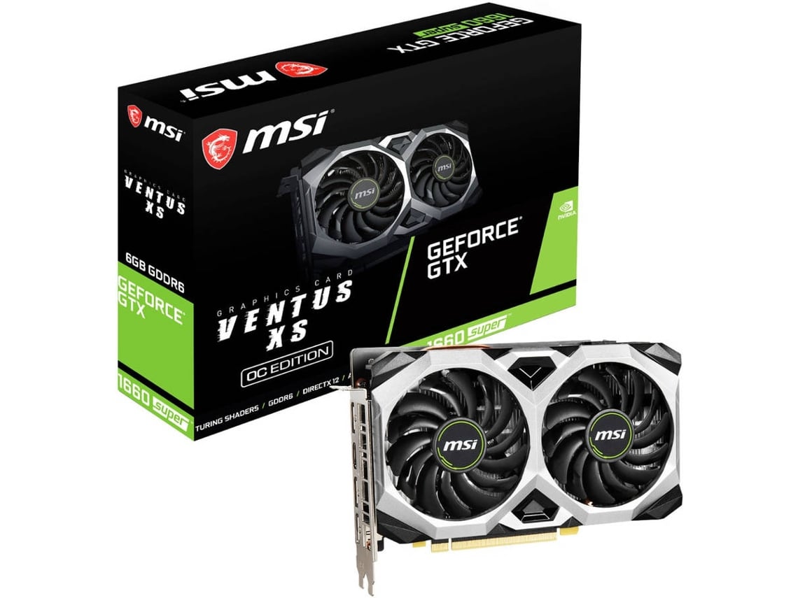 Placa Gr fica MSI GeForce GTX 1660 SUPER Ventus NVIDIA 6 GB