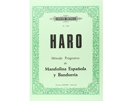 Livro Método De Mandolina Y Bandurria de Francisco Haro (Espanhol)