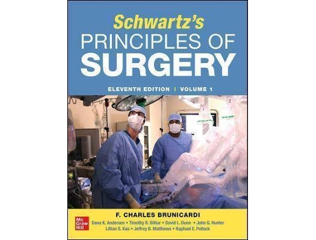 Livro SCHWARTZ'S PRINCIPLES OF SURGERY 2-volume set de F. Brunicardi, Dana Andersen, Timothy Billiar, David Dunn, John Hunter, Lillian Kao, Jeffrey Matthews, Raphael Pollock (Inglês)