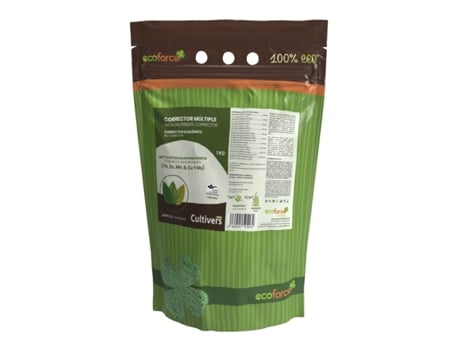 CULTIVERS Adubo Corrector Por Deficiência Múltipla Orgânica 1 Kg para Plantas. Ferro, Manganês, Boro, Óxido de Magnésio, Cobre, Molibdénio