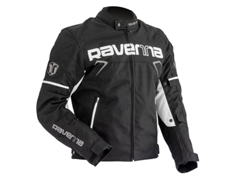 Casaco Motociclismo RAVENNA 1748 Short Preto Branco (L)