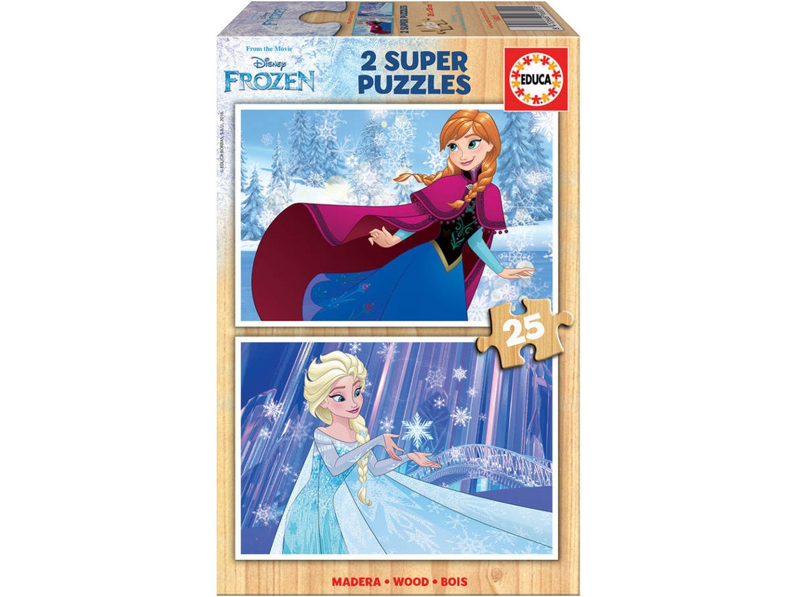 Comprar Puzzle Educa Princesas Disney de 2 x 25 Peças de madeira