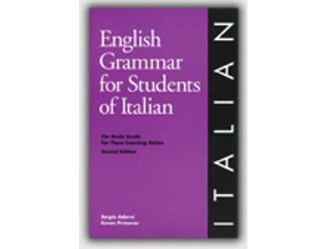 Livro english grammar for students of italian de sergio adorni,karen primorac (inglês)