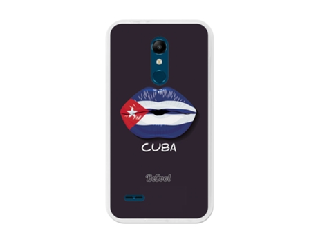 Capa Em Gel Becool Para Lg K10 2018 Lg K11 Bandeira Lábios Cuba