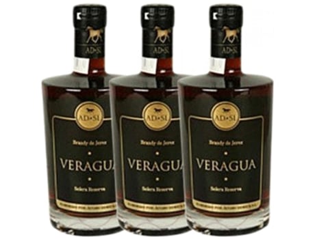 Conhaque Domecq Veragua solera Reserva 70 cl (Caixa de 3 unidades)