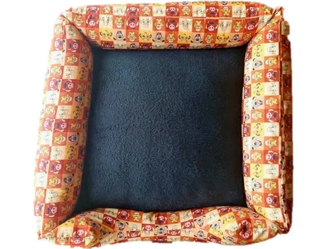 Cama para Cães e Gatos  Ninho Hakuna L (Multicor - 90x70 cm - Algodão)