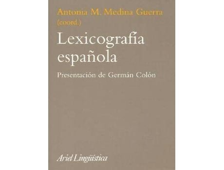 Livro Lexicografia Española de Medina, Antonia Maria (Espanhol)