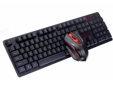 Teclado + Rato Gaming CHAOCHUANG Bg00025233 (1.600 dpi - Preto)