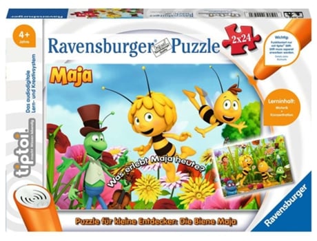 Ravensburger - Quebra-cabeça infantil da coleção 2x24 peças - Dino