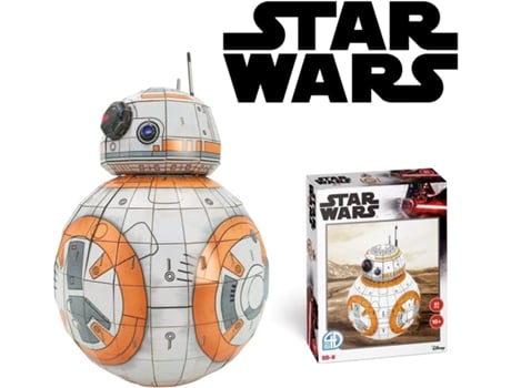 Puzzle 3D WORLDBRANDS Star Wars - BB-8 (Idade Minima: 8 anos - 81 peças)