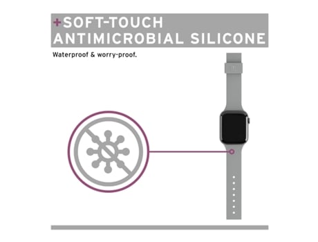 [U] Apple Watch 38/40 Silicone Cinzento