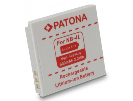 Bateria PATONA para Canon NB-4L 600mAh