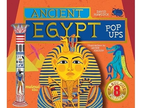 Livro Ancient Egypt Pop-Ups de David Hawcock (Francês - Capa Dura)