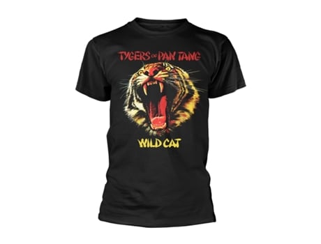 T-shirt TYGERS OF PAN TANG Wild Cat (Algodão-Preto-L)