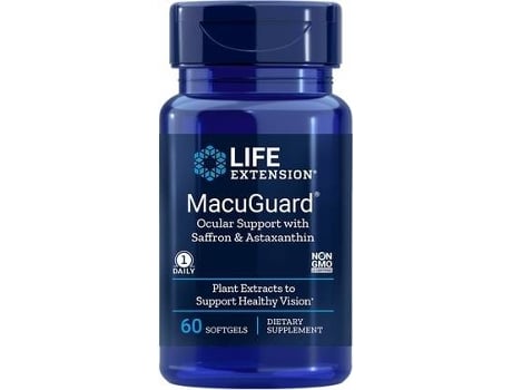 Suplemento Alimentar LIFE EXTENSION Suporte Para Os Olhos Macuguard Com Astaxantina (60 pérolas)