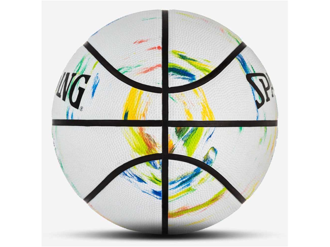 Bola de Basquete NBA Spalding Marble Series Rainbow Tam 7 - Branco