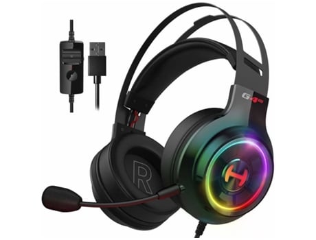 Auscultadores Gaming ENKES G4 Te Gaming para Pc Ps4 7.1 Surround Sound Gaming  com Microfone com Cancelamento de Ruído  Usb Over-Ear