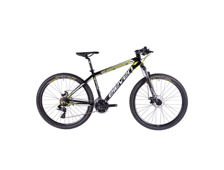 Bicicleta ELEVEN Pro 27.5 15 Al Ds Preta Branca Brilho