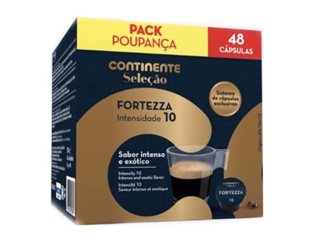 Cápsulas de Café Fortezza Int 12 Pack Poupança CONTINENTE