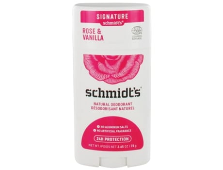 Desodorante ambientador natural exclusivo com rosa e baunilha 75 g SCHMIDT'S