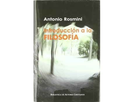 Livro Introducción A La Filosofía de Antonio Rosmini (Espanhol)