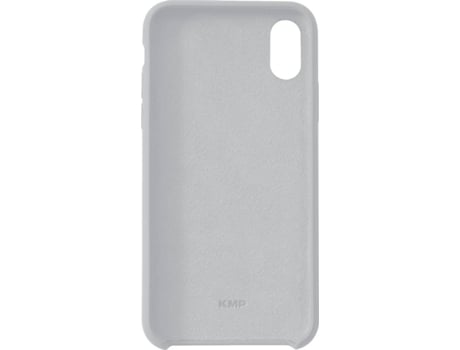 Capa de Silicone KMP para iPhone X Cinza