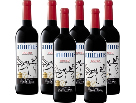 Pack 6 Garrafas Vinho Tinto Douro Animus