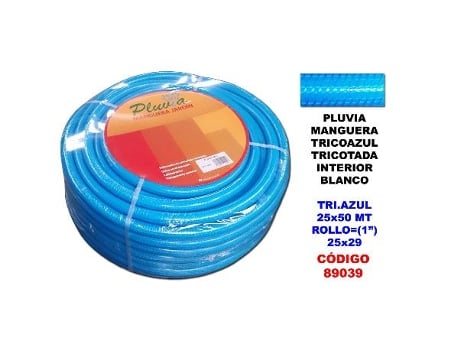 Pluvia manguera tricoazul inter-blanco 25x50 rollo (1  ) 25x29