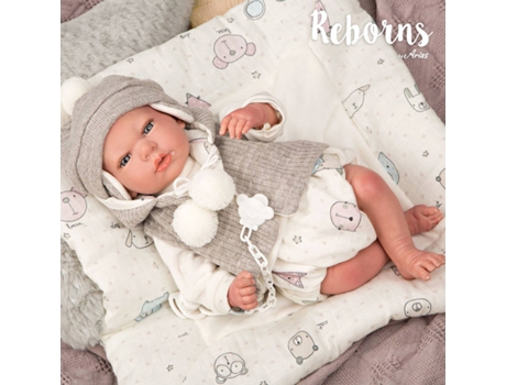 Comprar Bebé Reborn Valentina 45 cm com manta e peluche de Arias