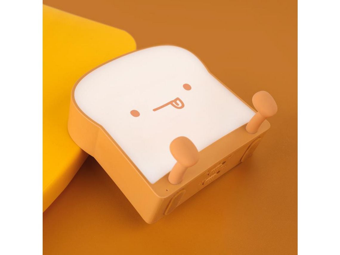Cute Battery Night Light ,Toast Bread Led Food Night Lamp With Rechargeable  And Timer Portable Bedroom Bedside Bed Lamp Christmas Gifts For Women