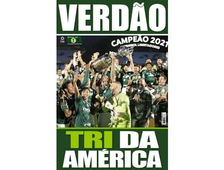 Livro Superposter Palmeiras Tri-Campeao America 2021 de Editora On-Line ( Português-Brasil )