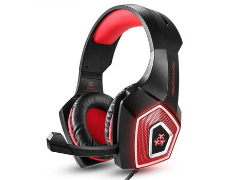 Auriculares Bluetooth NANA V1 (Over Ear - preto vermelho)