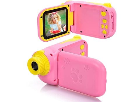 Câmara Digital Infantil com Tela de 2,0 Polegadas Cartão Sd Embutido de 32 Gb Câmara Selfie Presente de Aniversário KKVOGMLE