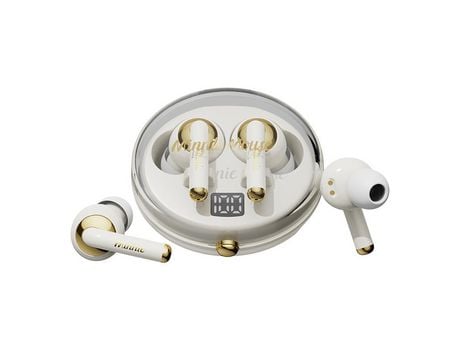 Auriculares Bluetooth True Wireless  NANA D34 (In Ear - Microfone - Branco)