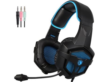 Auriculares Bluetooth NANA SA-807(Over Ear - Preto Azul)