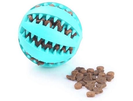 Bolas de Brinquedo para Cães Brinquedo de Borracha Natural para Cães Brinquedo Interativo para Mastigar Dispensador de Lanches LEOHOUSE