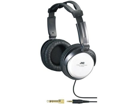 Auriculares JVC Ha-Rx500 Circumaural Tiara com Fio 10 22000 Hz 3,5 M Preto Branco