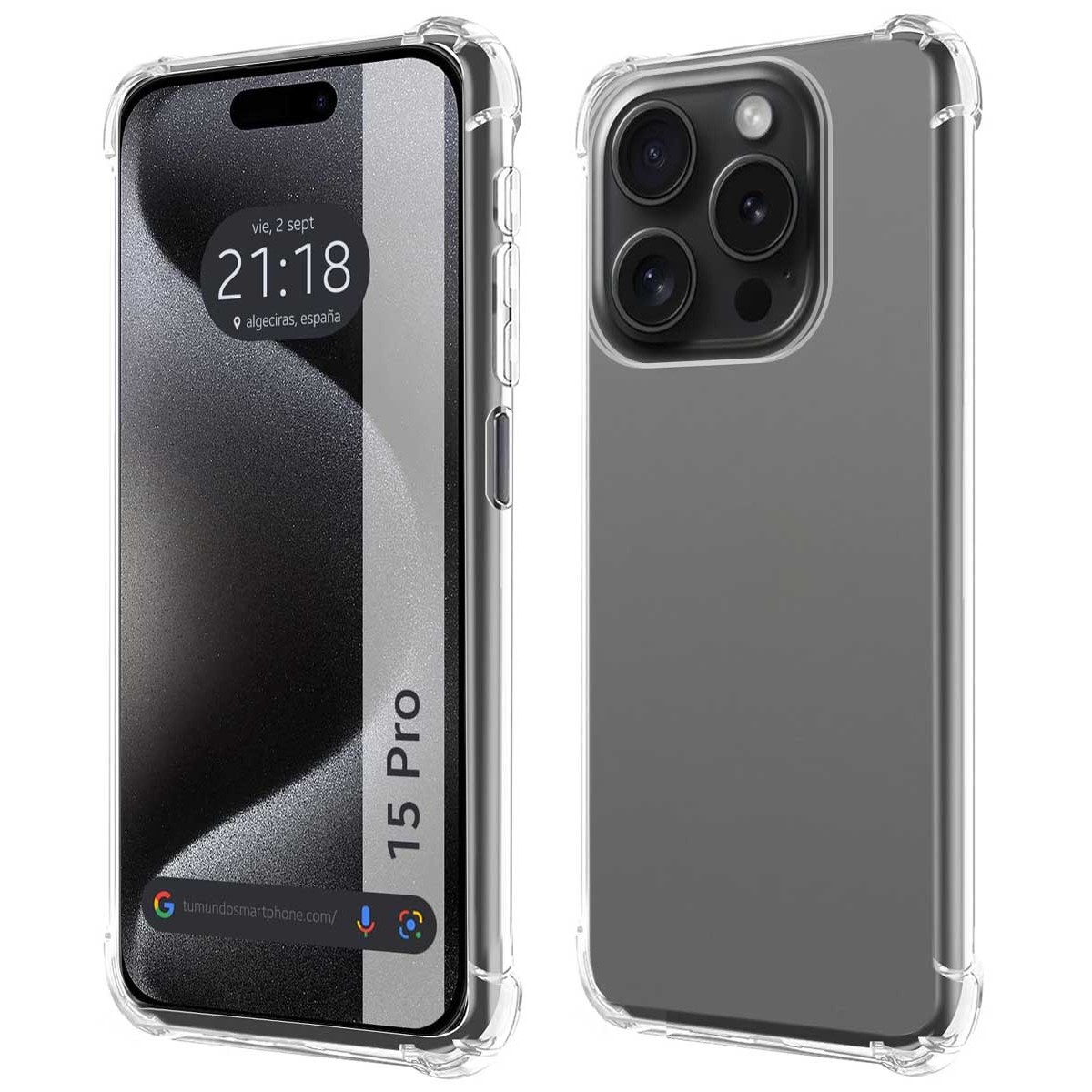 Capa para IPhone 15 Pro TUMUNDOSMARTPHONE de Silicone com Desenho